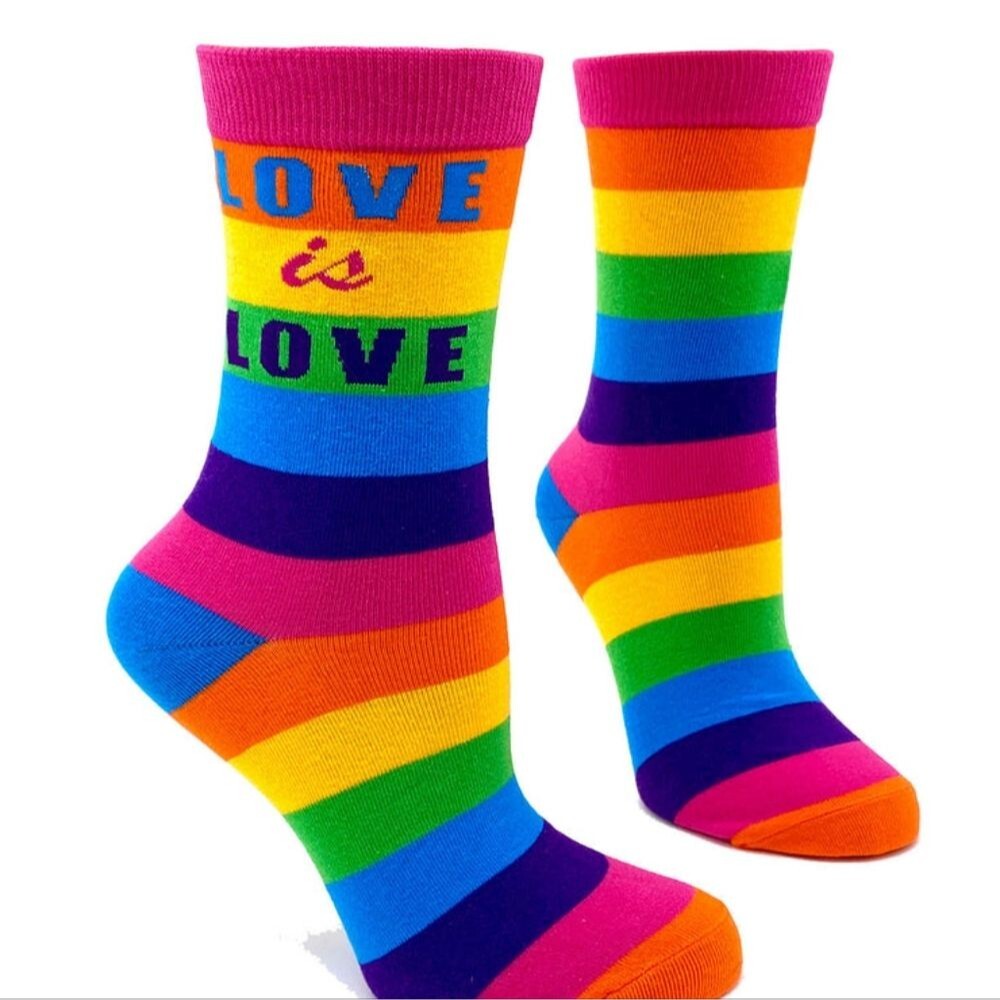 Fabdaz LOVE is LOVE Women's Crew Socks